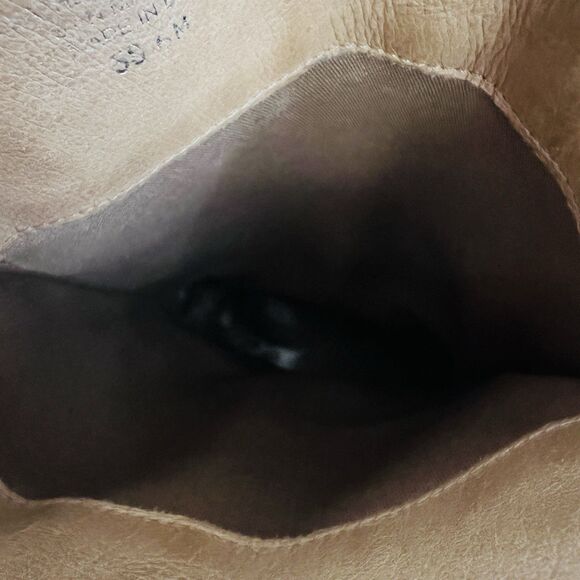 Nurture Brown Marbled Leather Pull on Country Western Cowgirl Boots Boho Size 6M - Picture 7 of 9